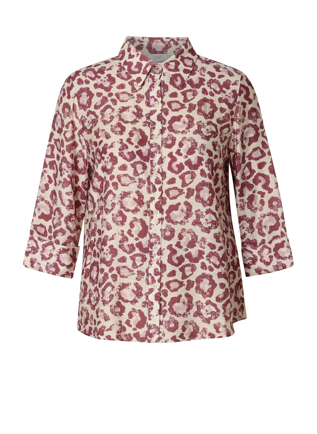 Blouses lange mouw bordeaux yest curve