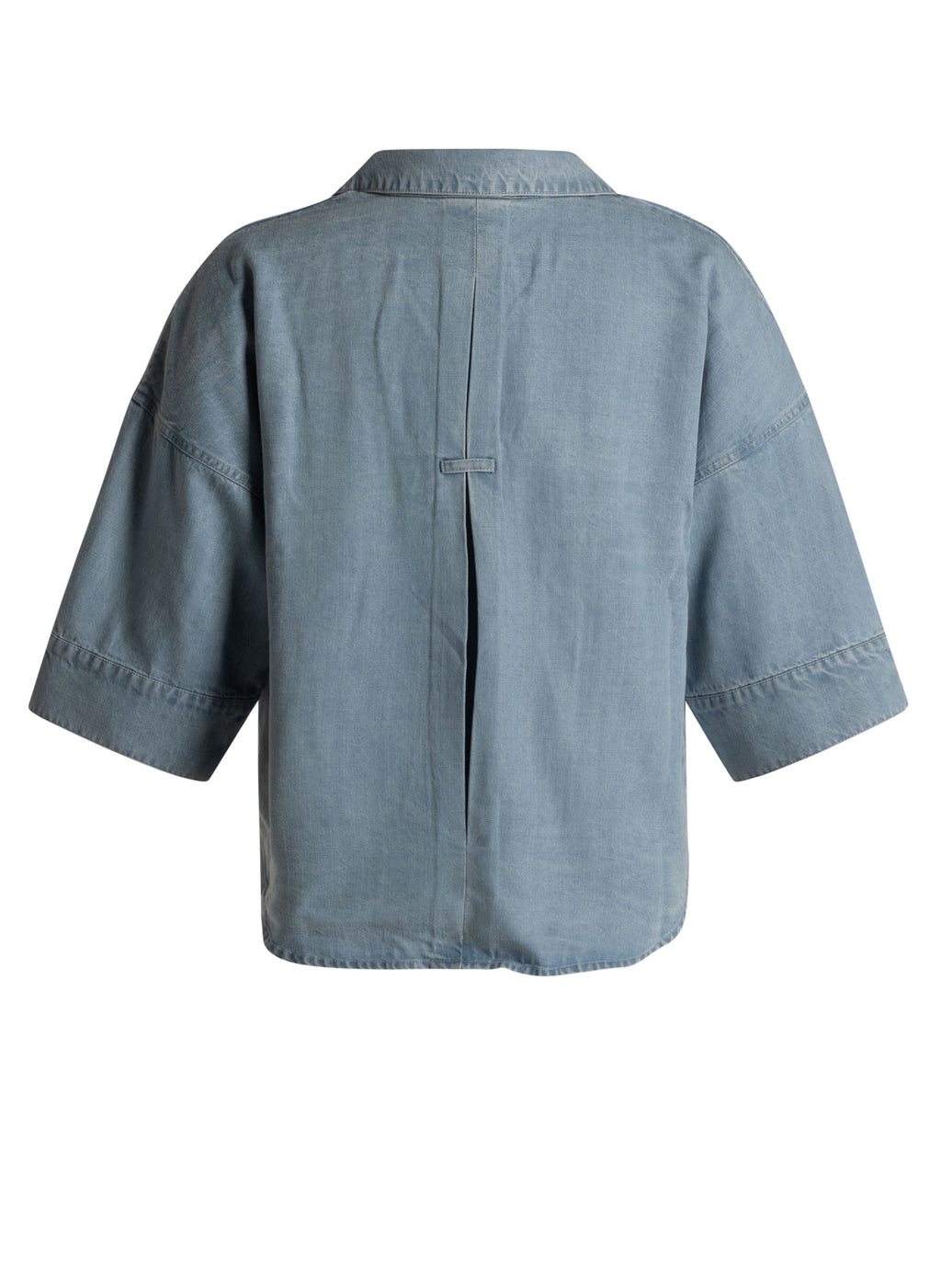 Blouses korte mouw blauw yest curve