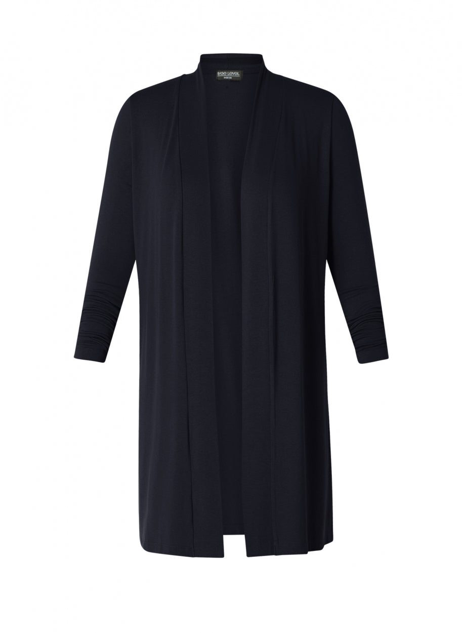 Cardigans navy yest curve