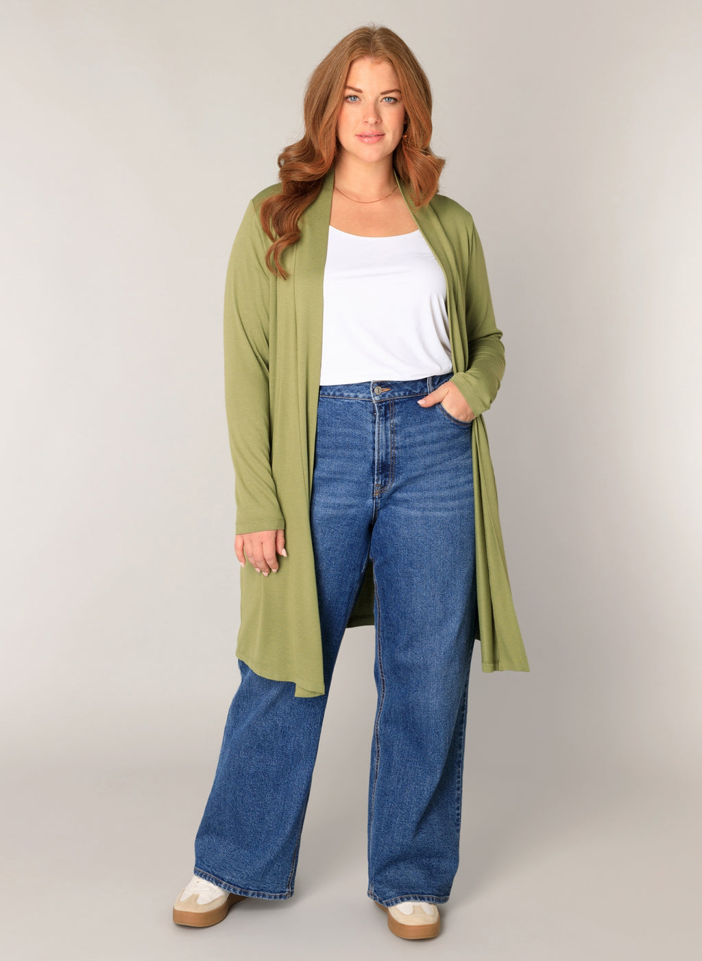 Cardigans groen yest curve