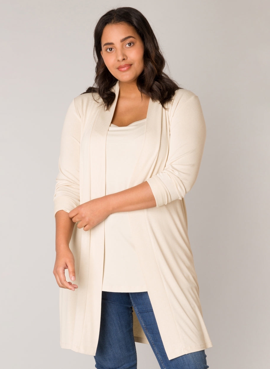 Cardigans beige BASE LEVEL CURVY