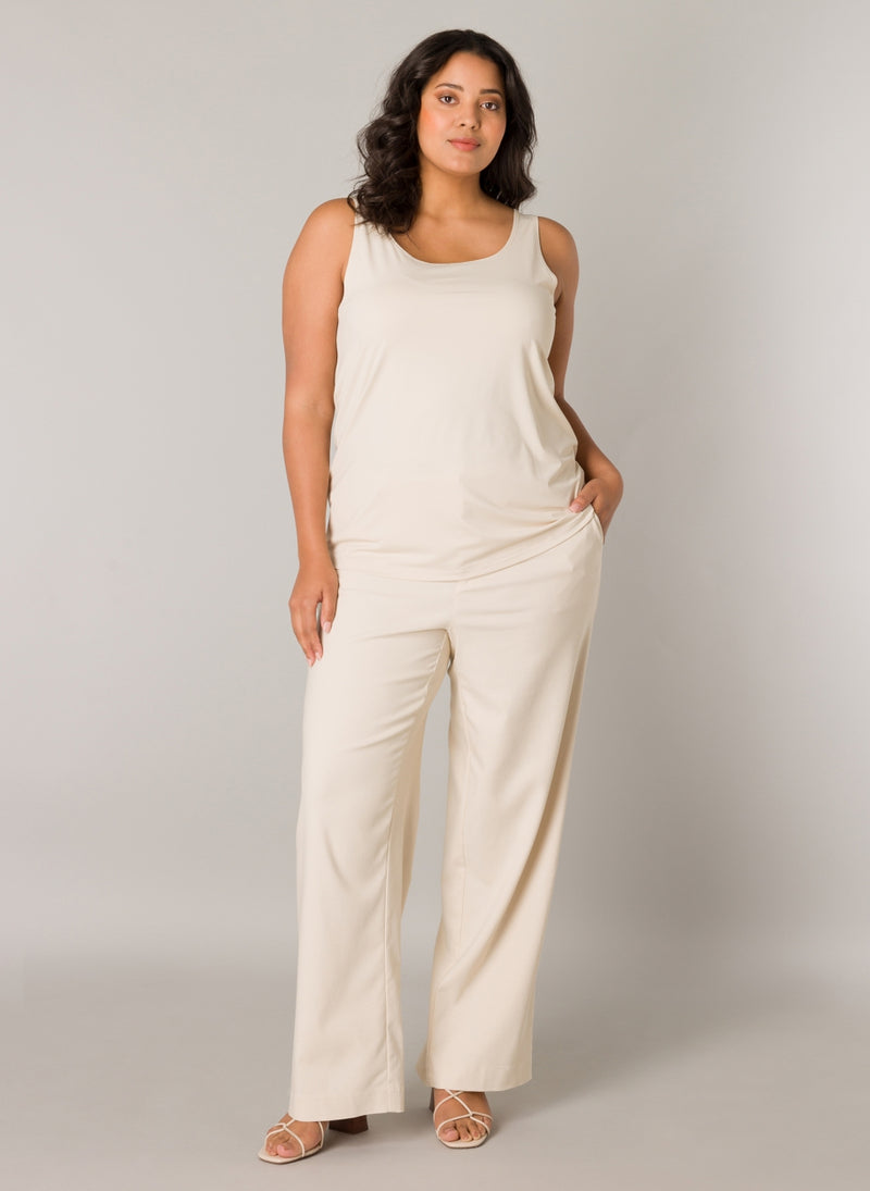 Tops beige yest curve