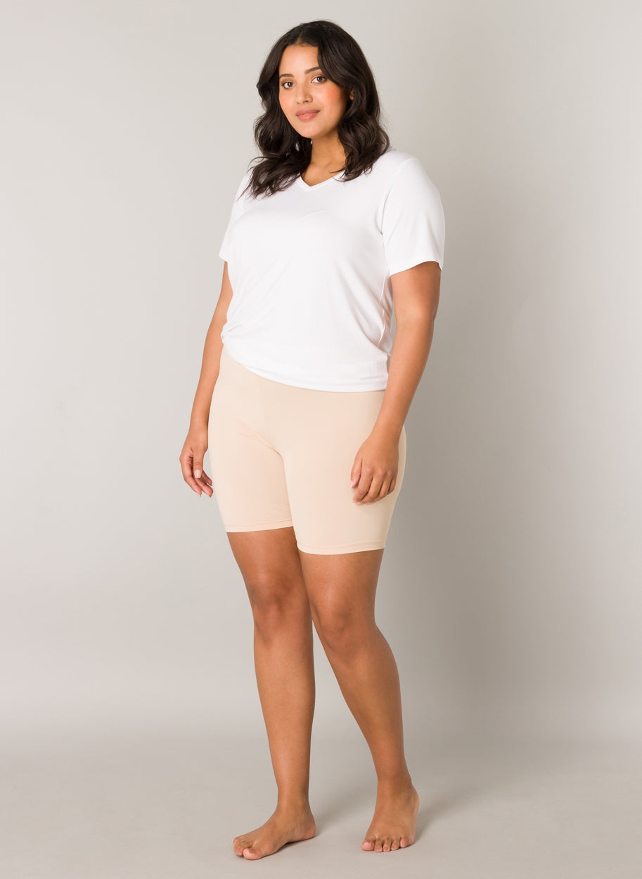 Shorten beige BASE LEVEL CURVY