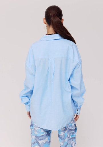 Blouses lange mouw blauw Harper & Yve
