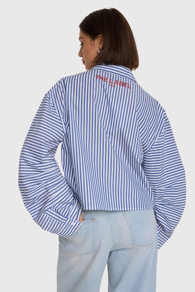 Blouses lange mouw blauw ALIX The Label