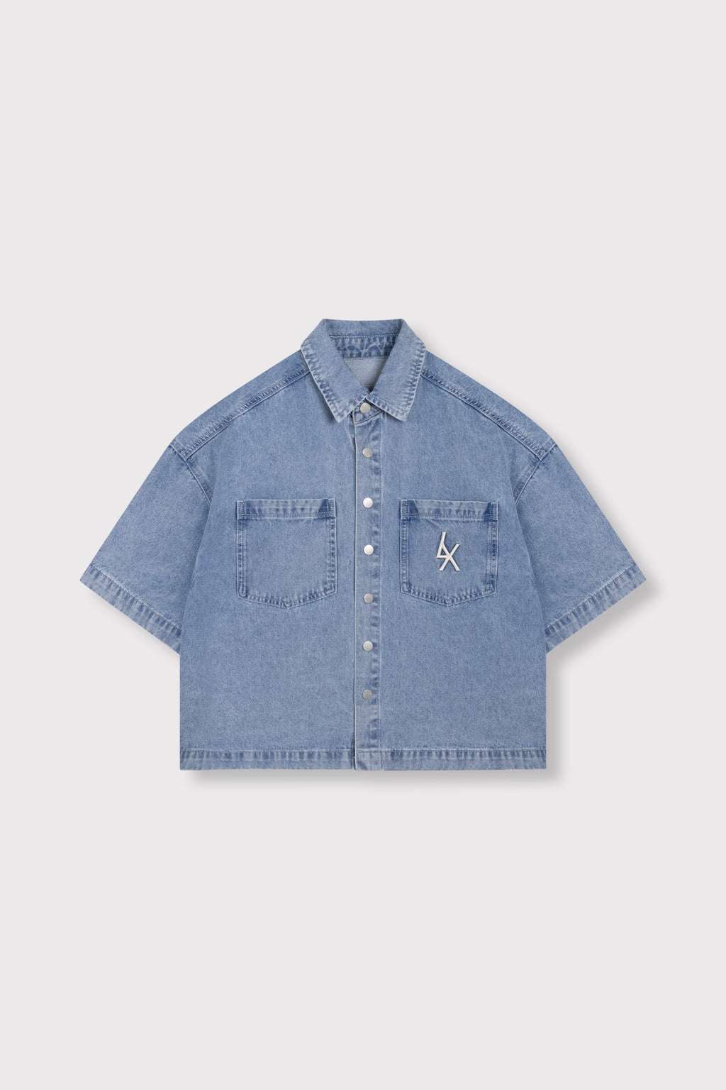 Blouses korte mouw blauw ALIX The Label