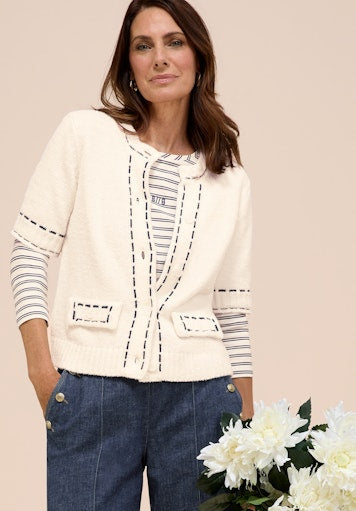 Cardigans wit Bianca