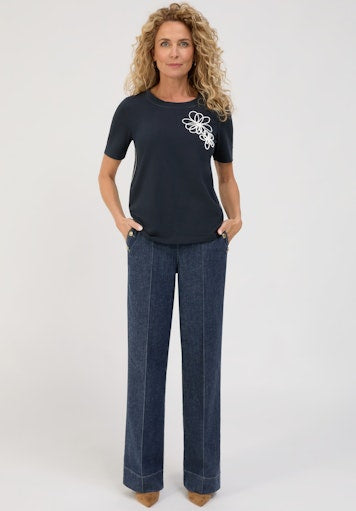 T-shirts korte mouw blauw Bianca