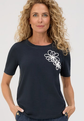 T-shirts korte mouw blauw Bianca