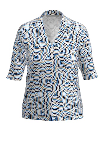 T-shirts korte mouw blauw Bianca