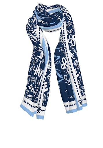 Sjaals blauw Bianca
