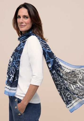 Sjaals blauw Bianca