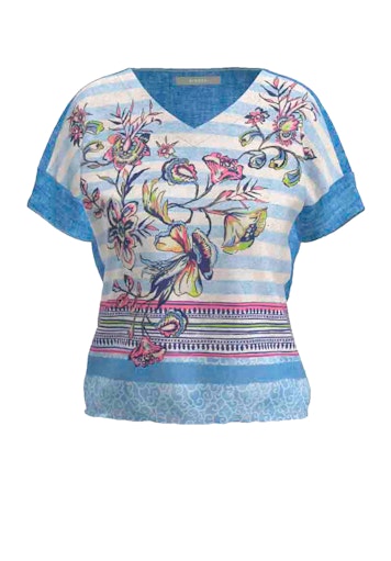 T-shirts korte mouw blauw Bianca