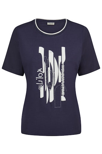T-shirts korte mouw navy Barbara Lebek