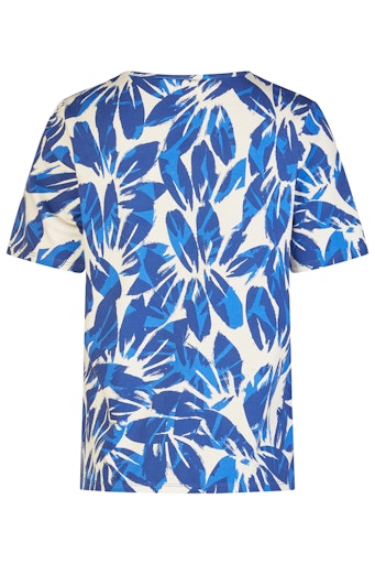 Blouses korte mouw navy Barbara Lebek