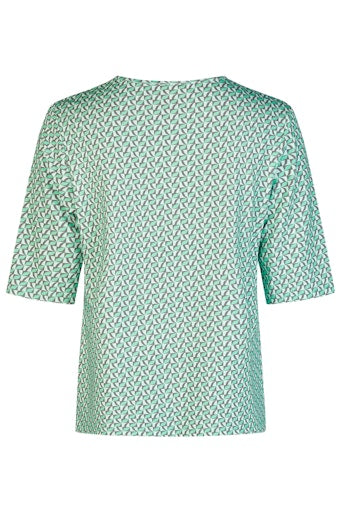 T-shirts korte mouw groen Barbara Lebek