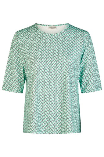 T-shirts korte mouw groen Barbara Lebek