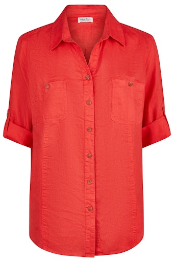 Blouses lange mouw rood Barbara Lebek