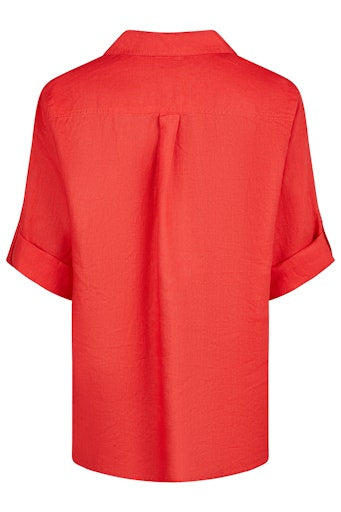 Blouses lange mouw rood Barbara Lebek