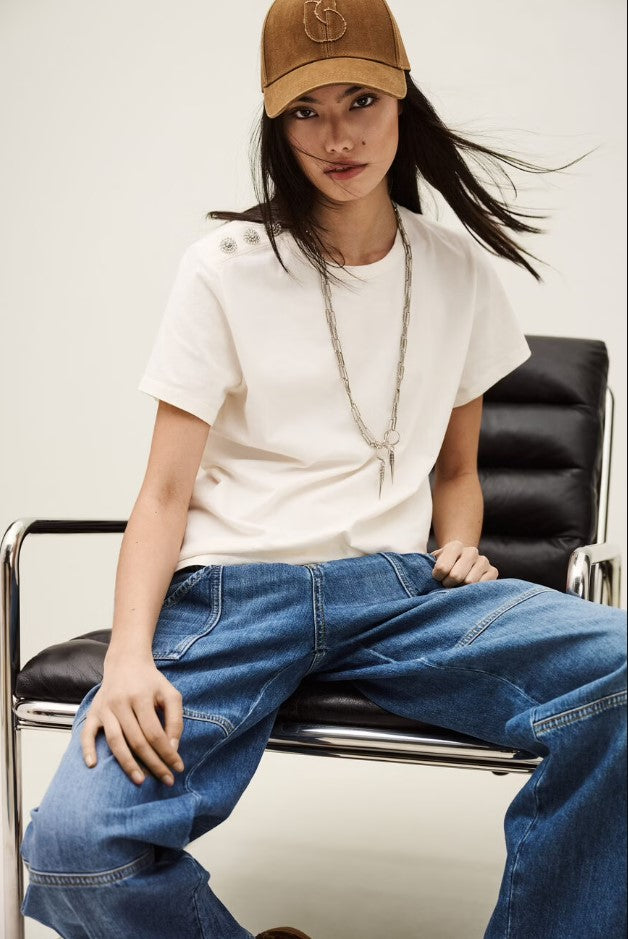 T-shirts korte mouw beige ba&sh