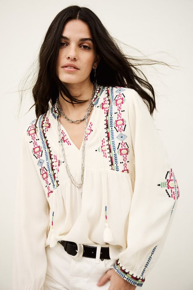 Blouses lange mouw beige ba&sh