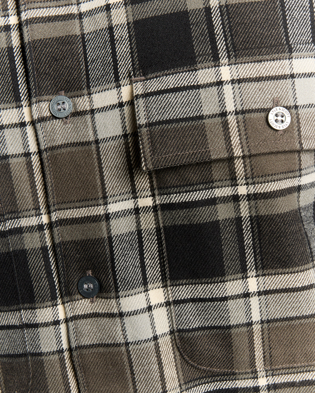 Hemden lange mouw groen Lyle & Scott
