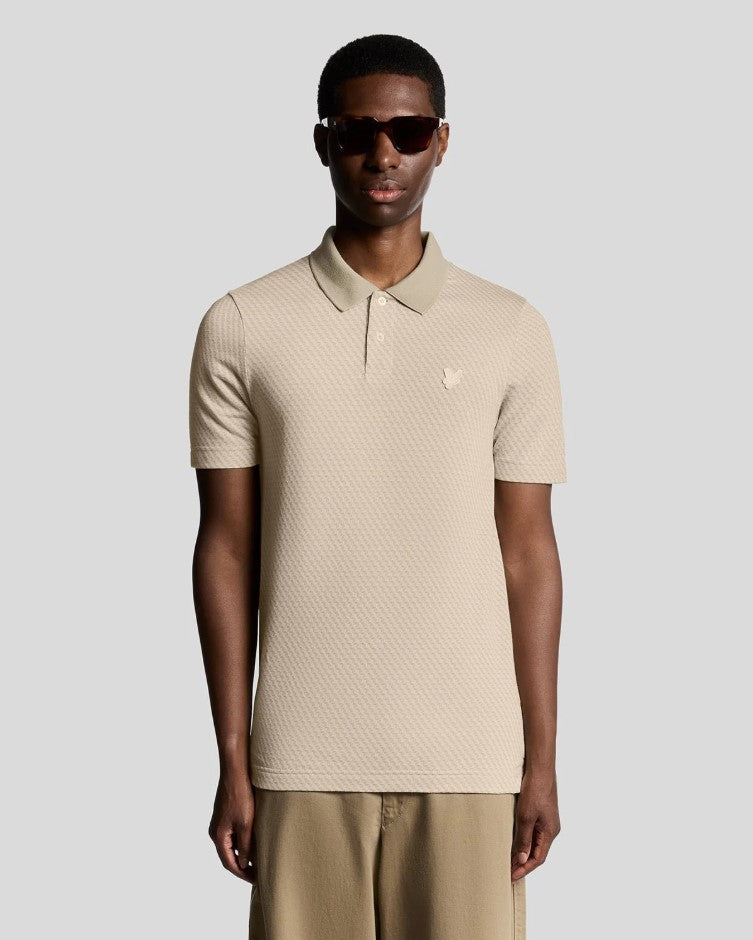 Polo's korte mouw beige Lyle & Scott