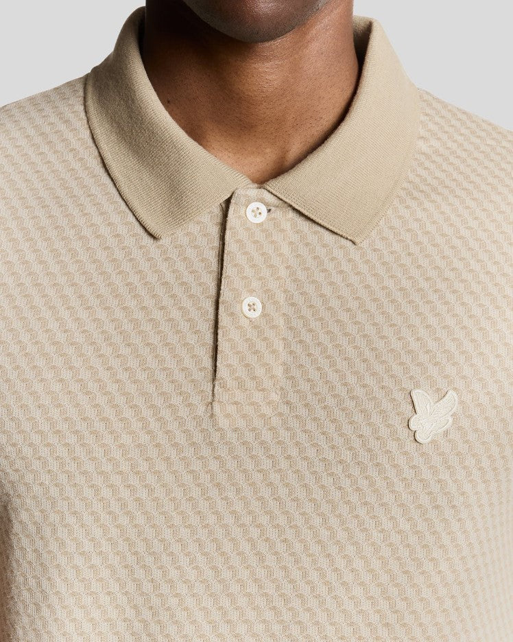 Polo's korte mouw beige Lyle & Scott