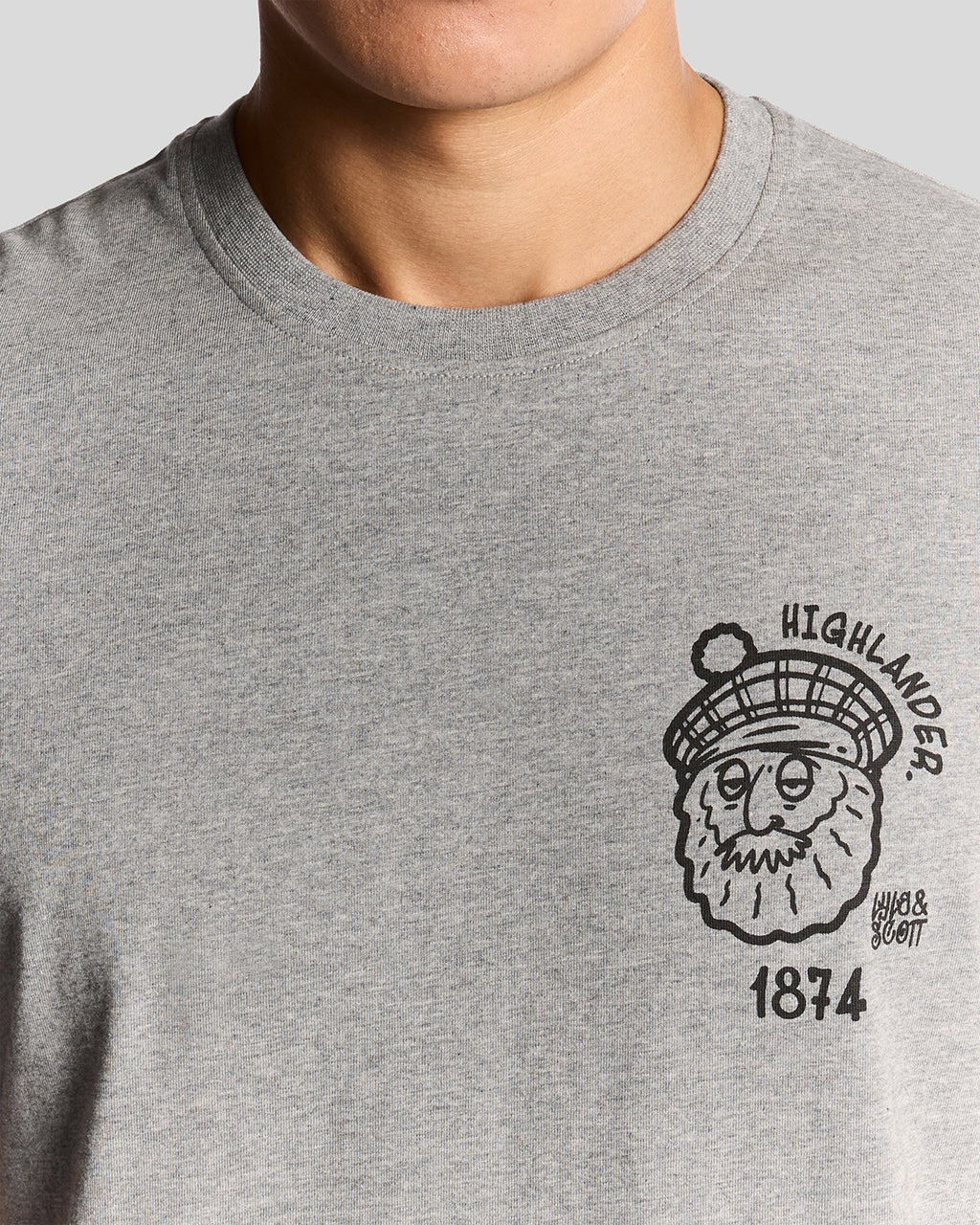 T-shirts korte mouw grijs Lyle & Scott