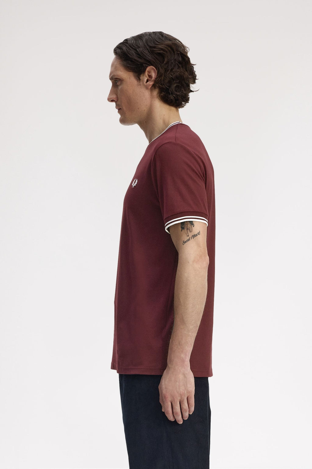 T-shirts korte mouw bordeaux Fred Perry