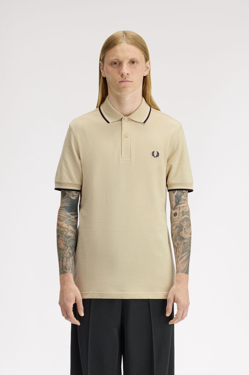 Polo's korte mouw beige Fred Perry