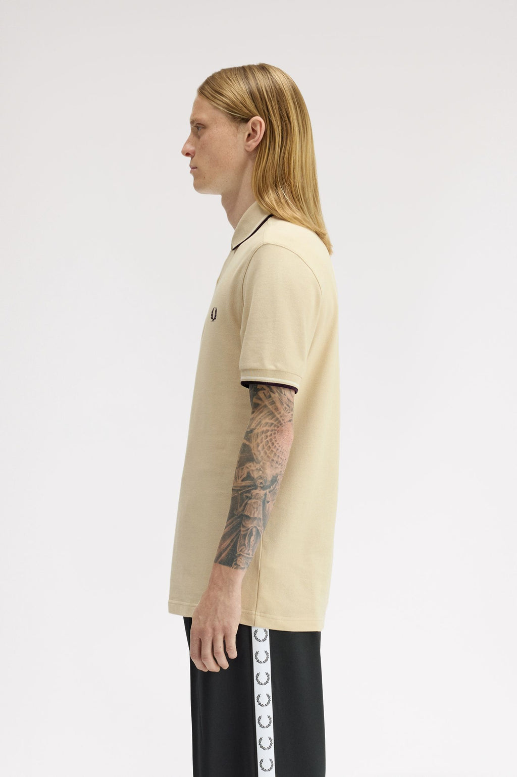 Polo's korte mouw beige Fred Perry