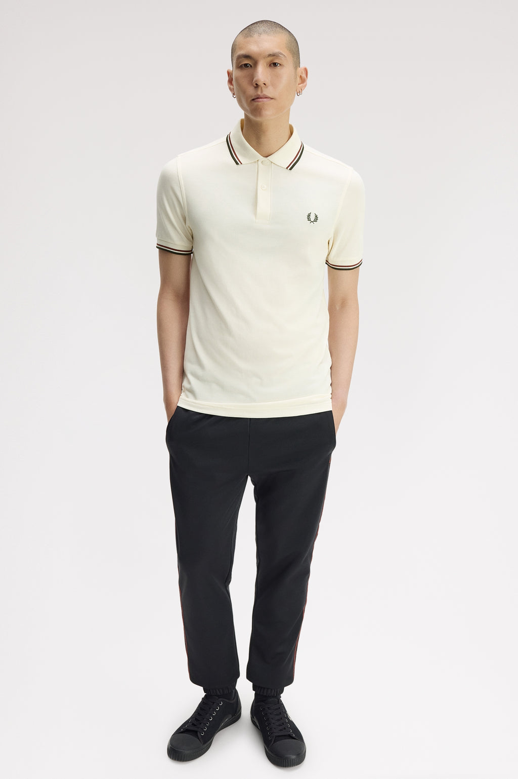 Polo's korte mouw beige Fred Perry