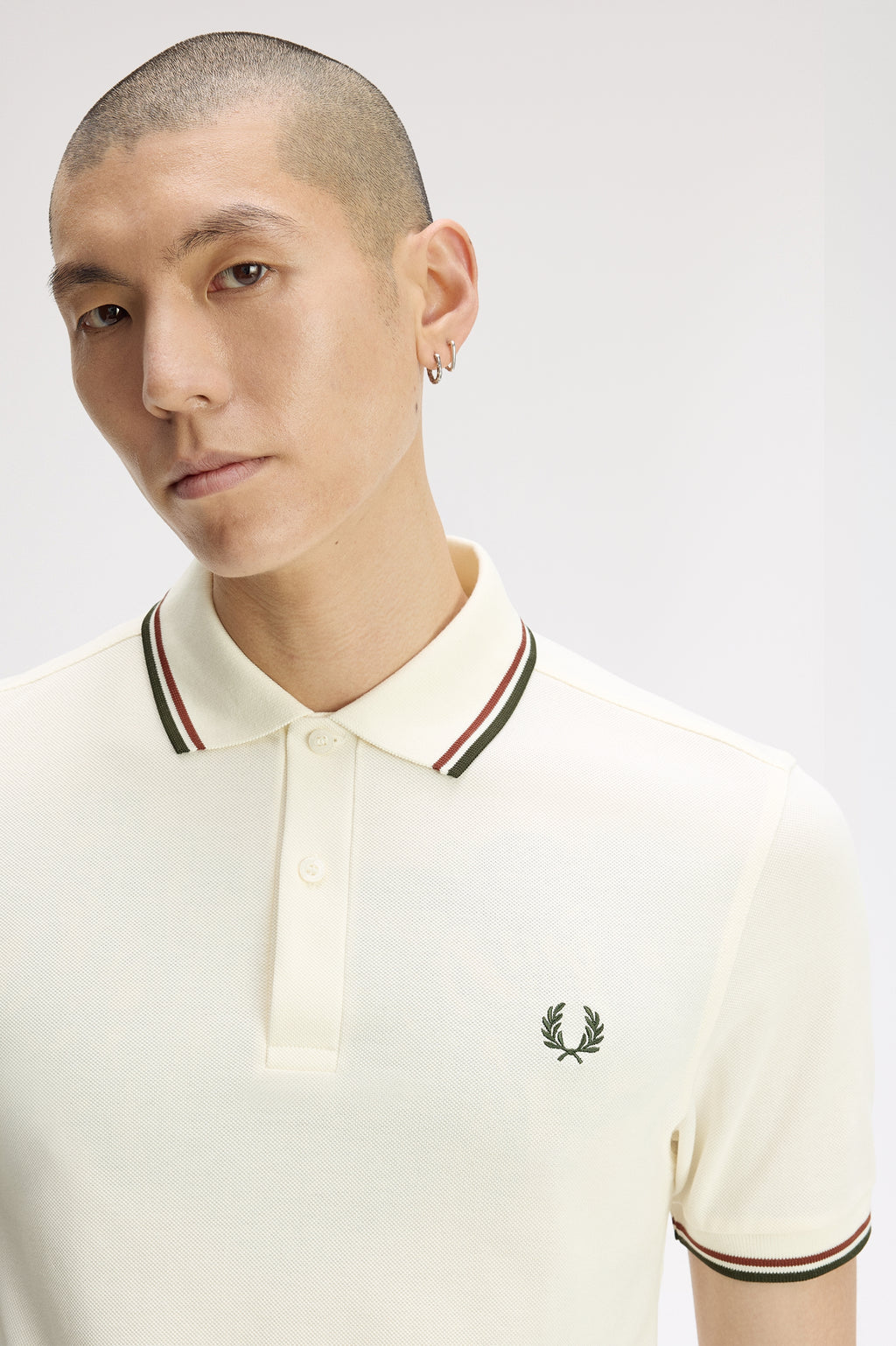 Polo's korte mouw beige Fred Perry