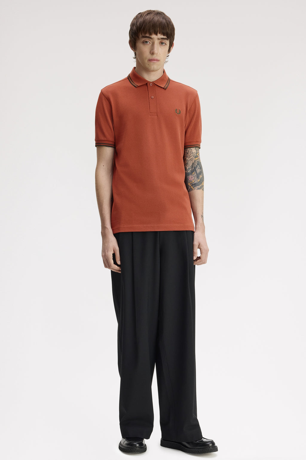 Polo's korte mouw bordeaux Fred Perry