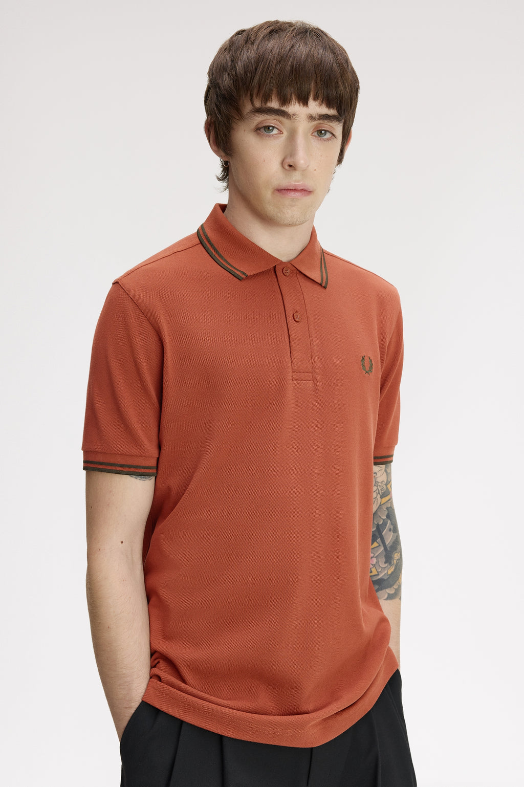 Polo's korte mouw bordeaux Fred Perry