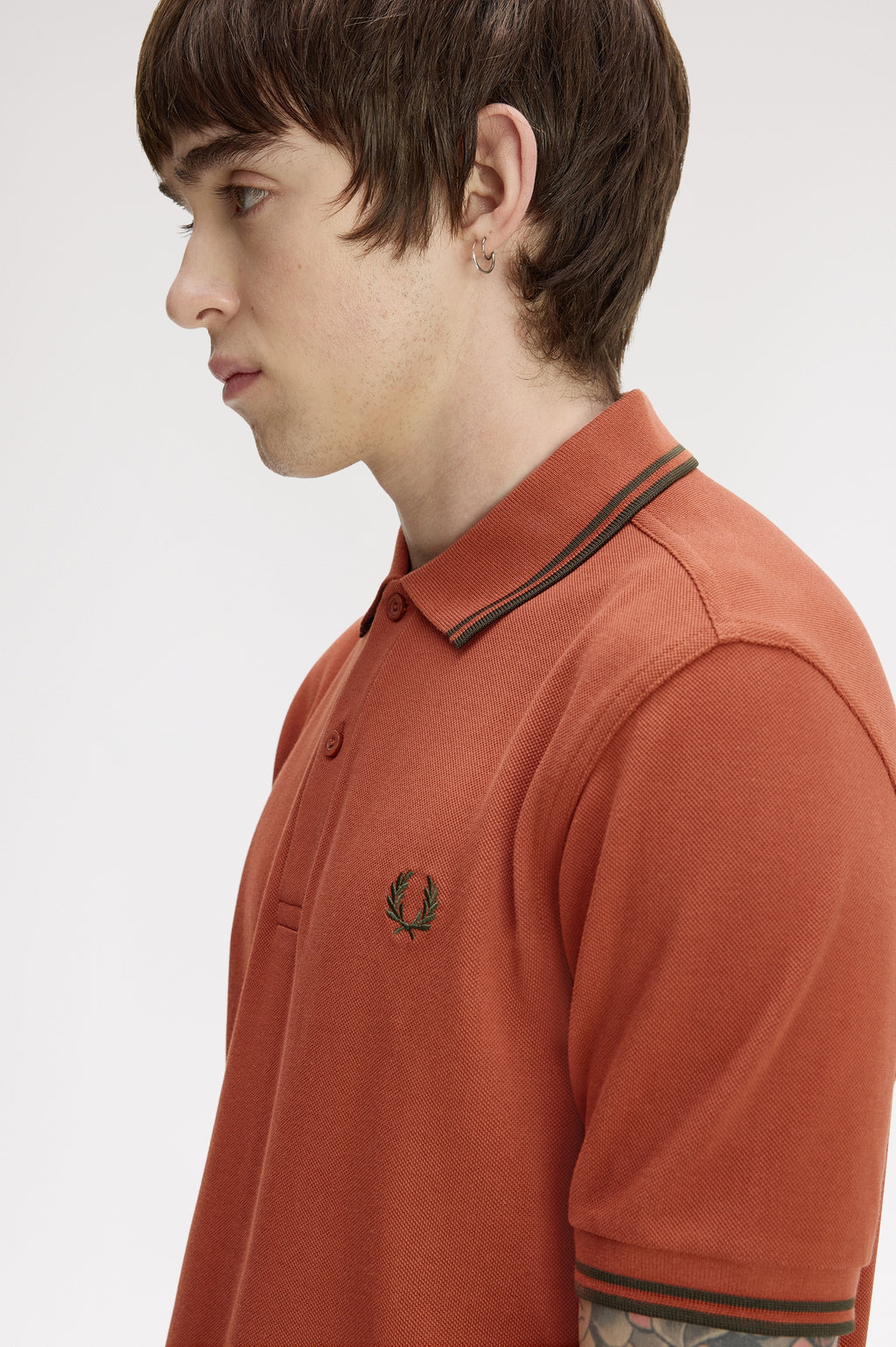 Polo's korte mouw bordeaux Fred Perry