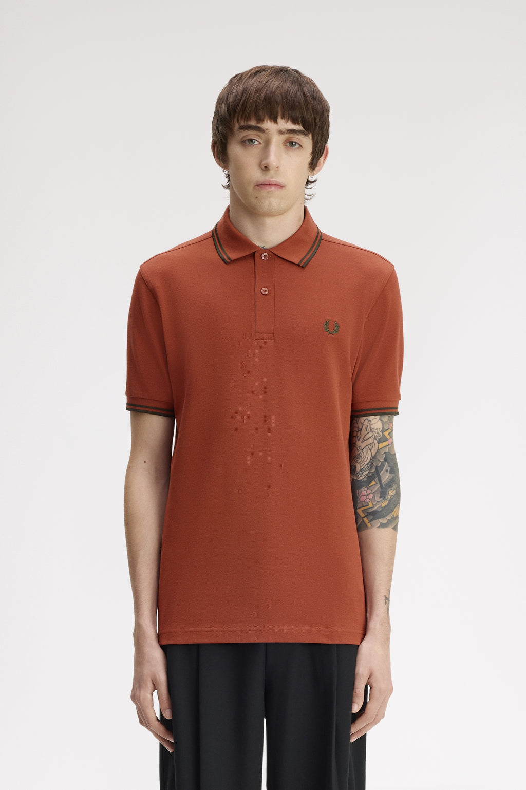 Polo's korte mouw bordeaux Fred Perry