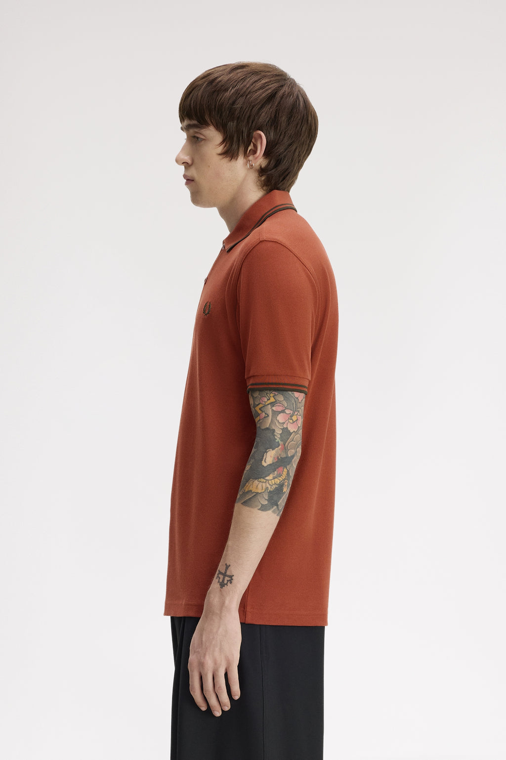 Polo's korte mouw bordeaux Fred Perry