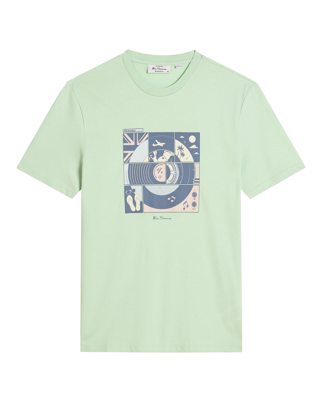 T-shirts korte mouw groen Ben Sherman