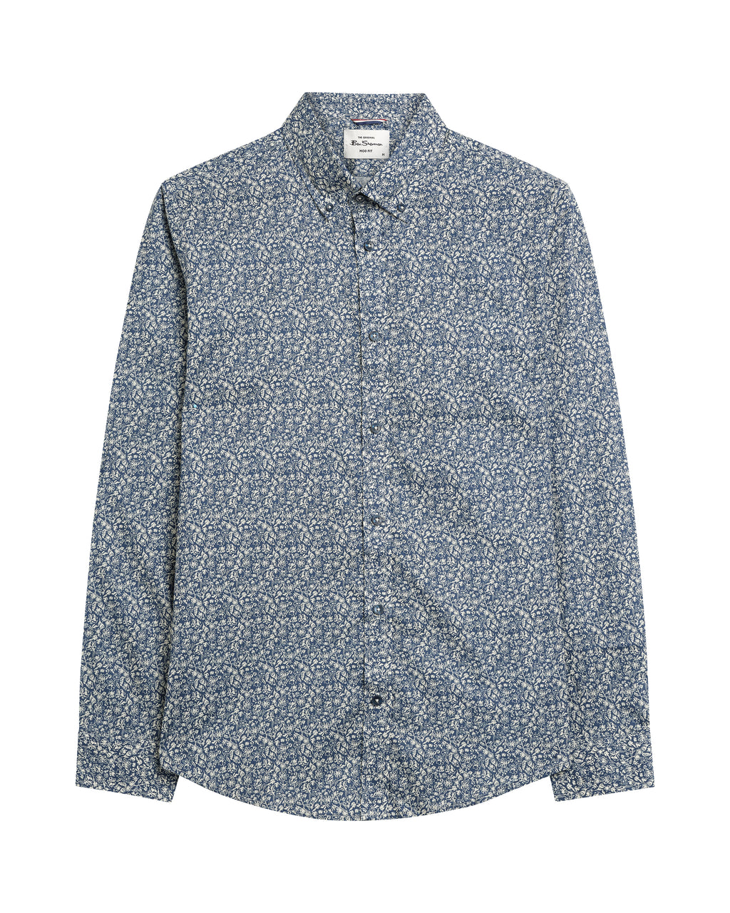 Hemden lange mouw blauw Ben Sherman
