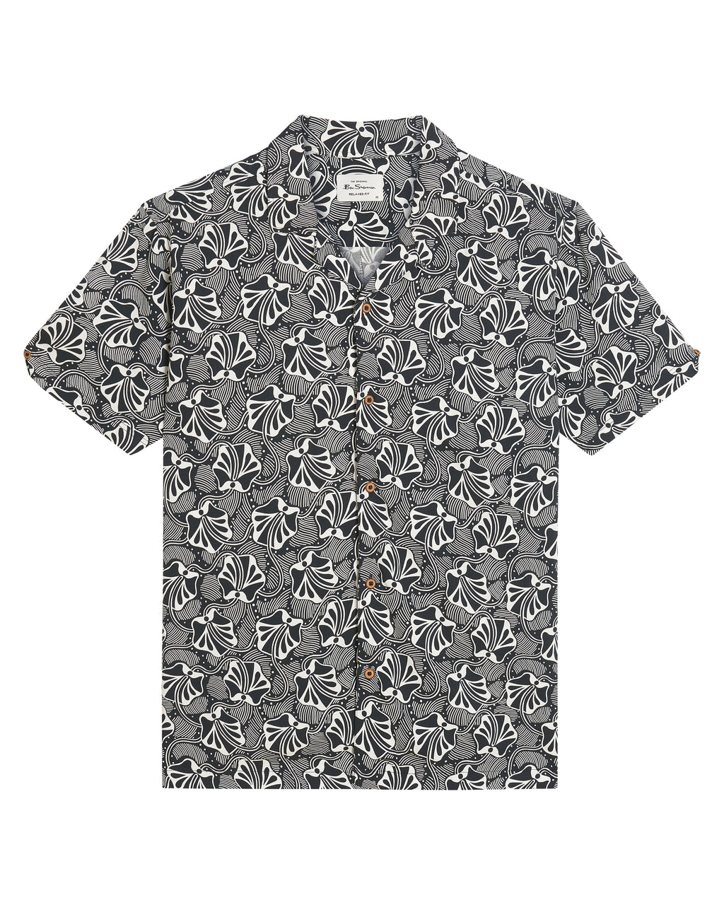 Hemden korte mouw zwart Ben Sherman