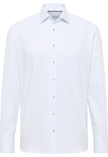Hemden lange mouw blauw ETERNA