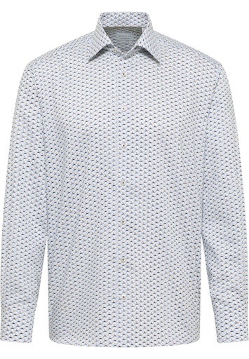Hemden lange mouw blauw ETERNA