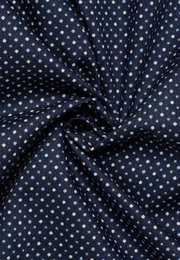 Hemden lange mouw blauw ETERNA