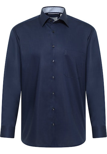 Hemden lange mouw navy ETERNA