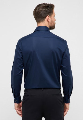 Hemden lange mouw navy ETERNA