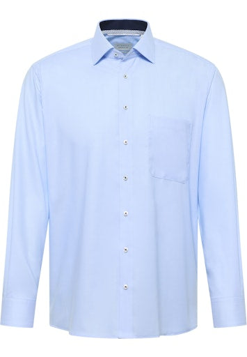 Hemden lange mouw blauw ETERNA