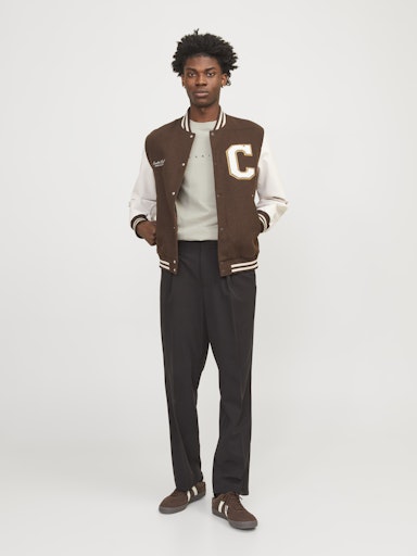 T-shirts korte mouw beige JACK & JONES