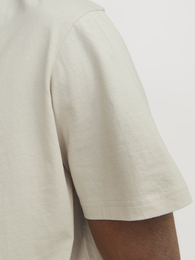 T-shirts korte mouw beige JACK & JONES
